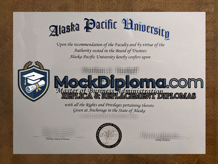 Alaska Pacific University certificate