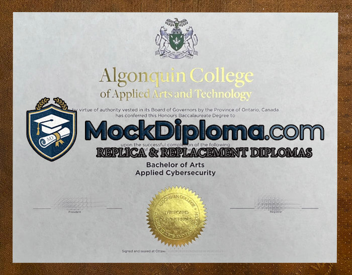 Algonquin College degree
