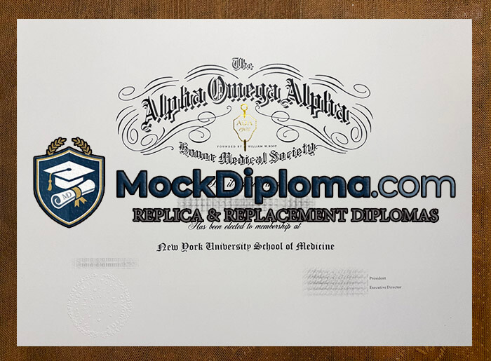 Alpha Omega Alpha certificate