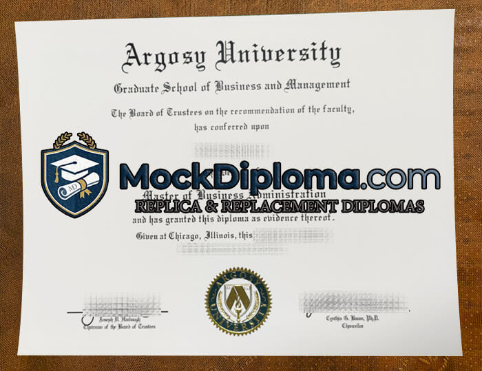 Argosy University diploma
