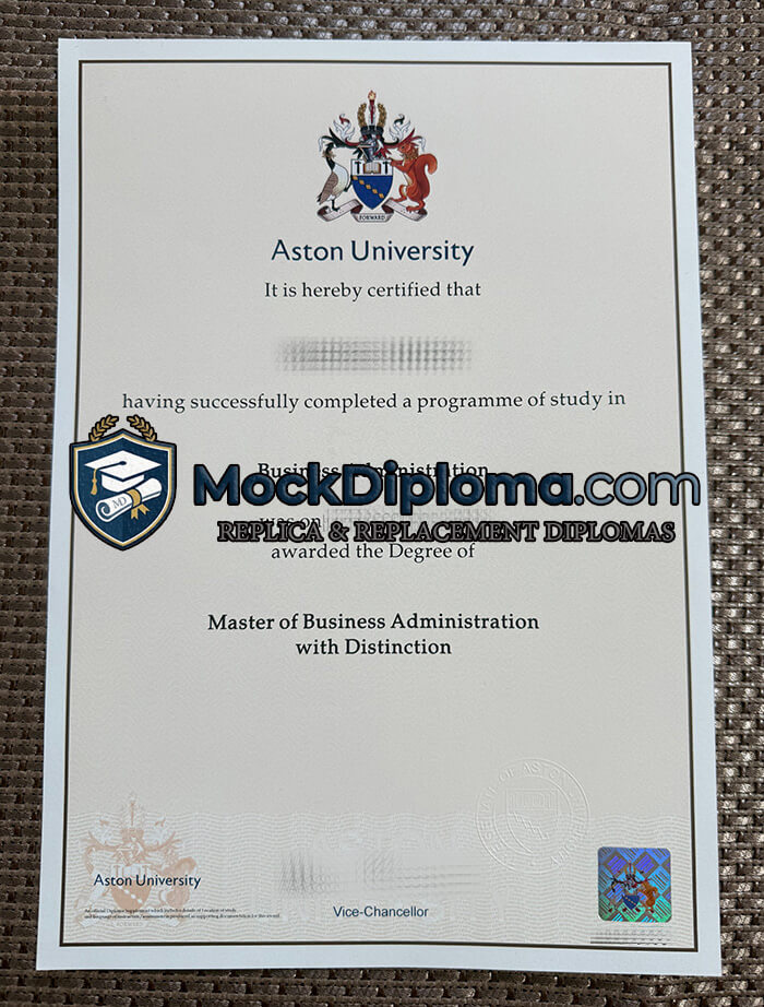 Aston University diploma