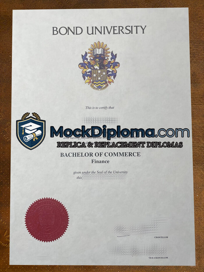 Bond University diploma