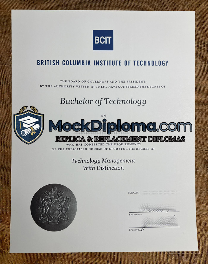 British Columbia Institute of Technology diploma