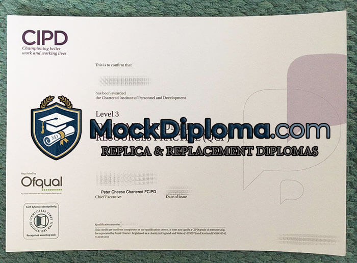 CIPD Level 3 certificate