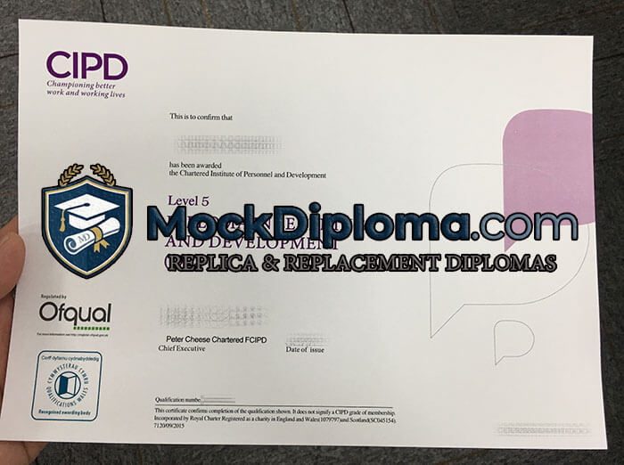 CIPD Level 5 certificate