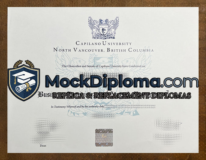 Capilano University diploma