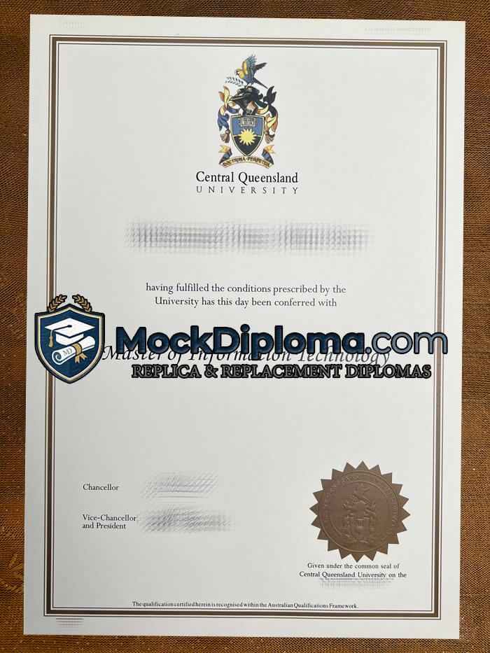Central Queensland University certificate