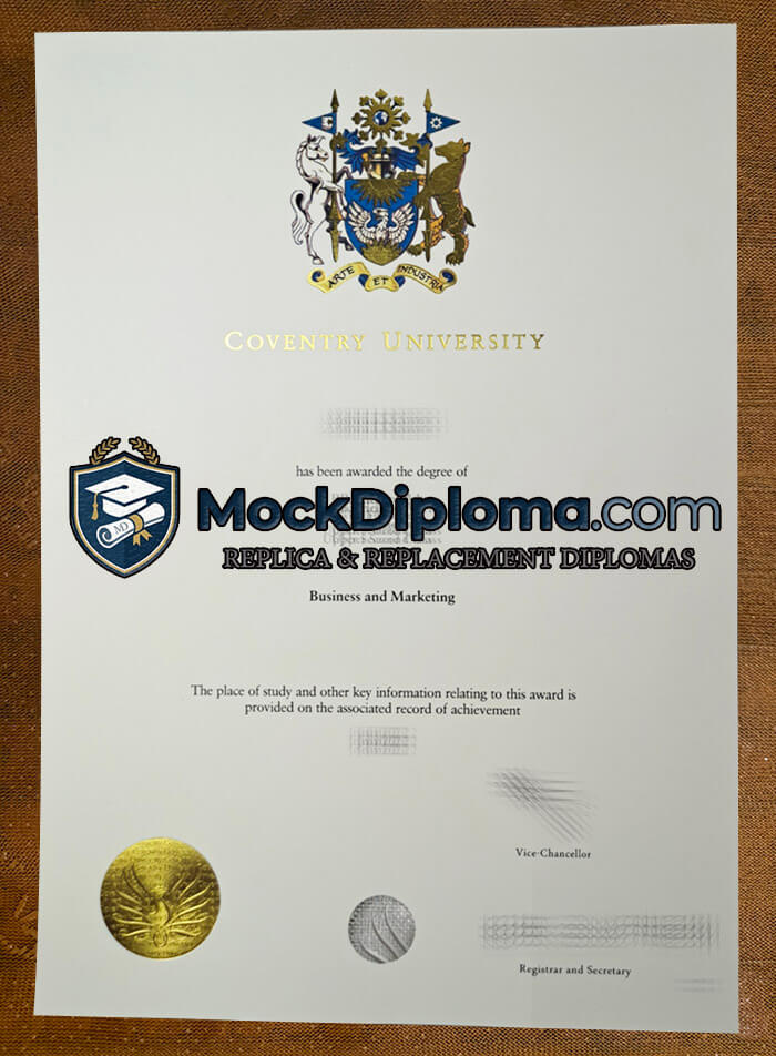 Coventry University diploma