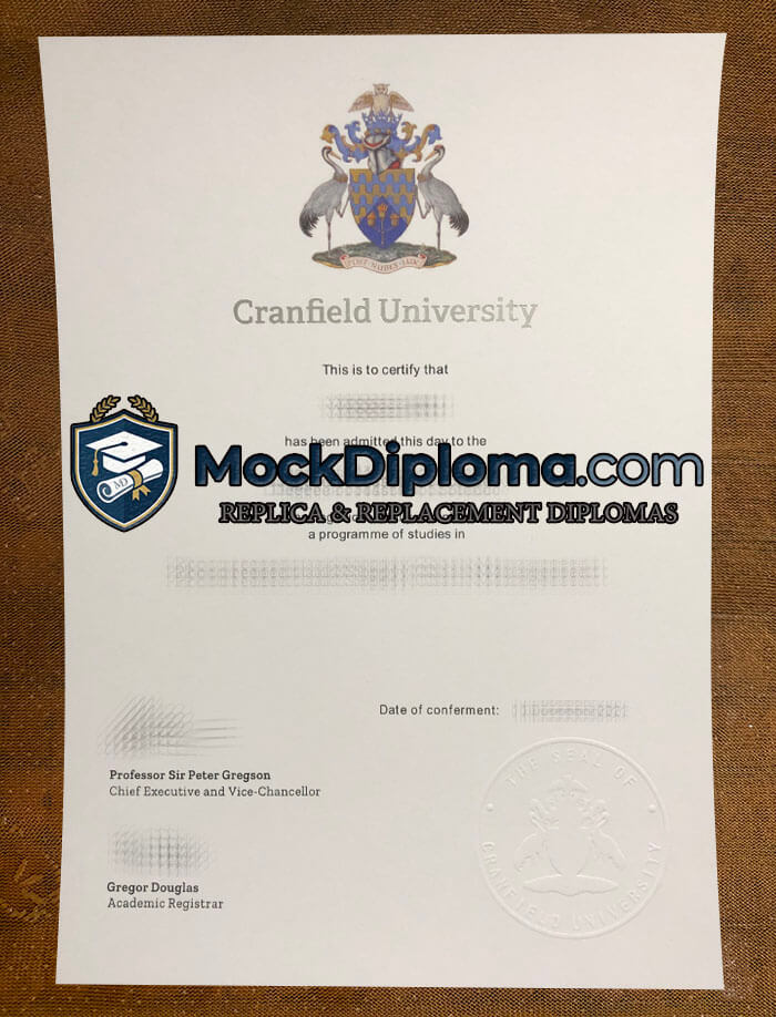 Cranfield University diploma
