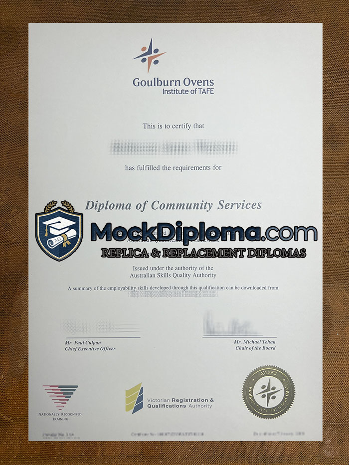 Goulburn Ovens Institute of TAFE diploma