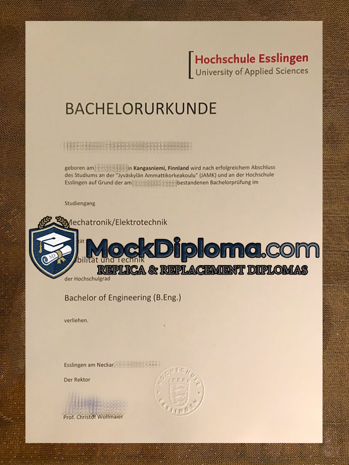 Hochschule Esslingen degree
