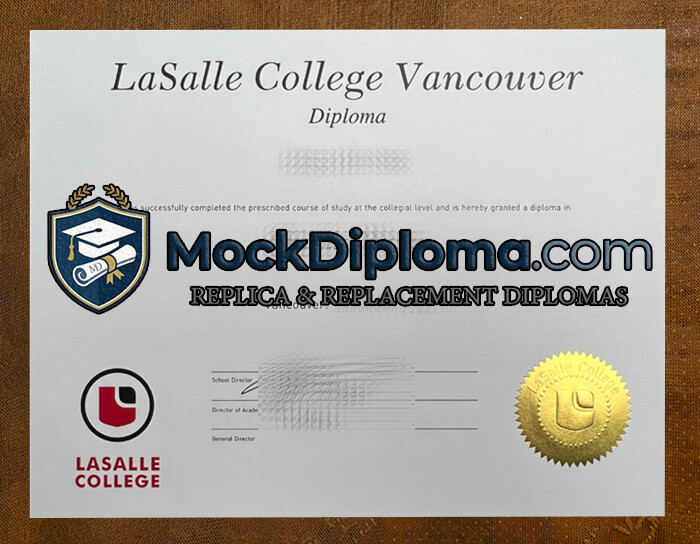 LaSalle College Vancouver certificate