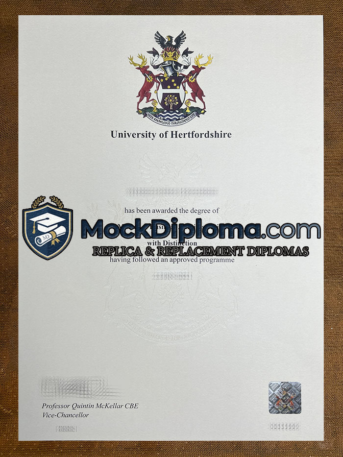 University of Hertfordshire degree