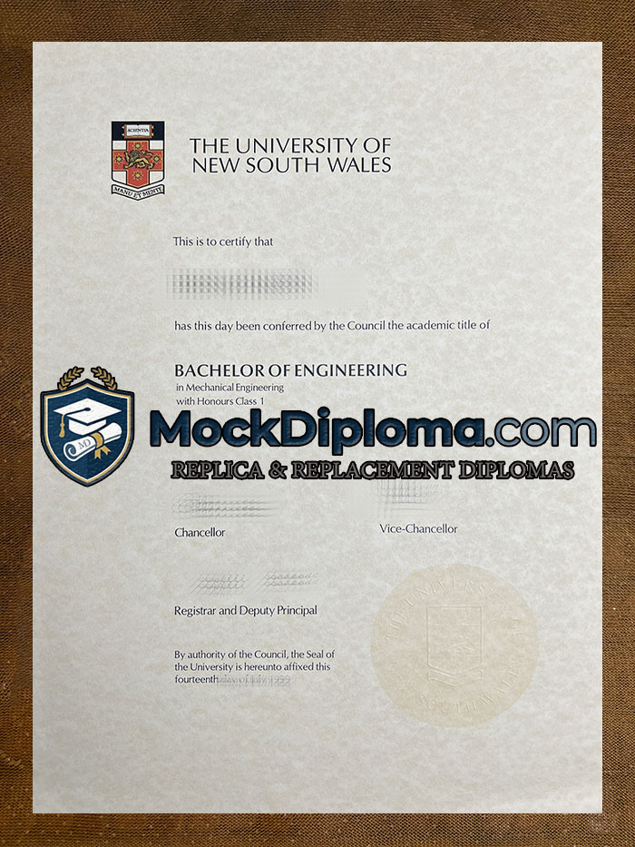 University of New South Wales degree