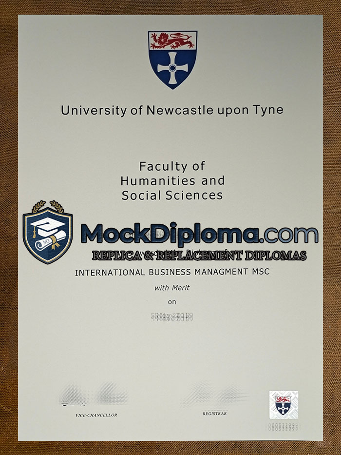 University of Newcastle upon Tyne diploma