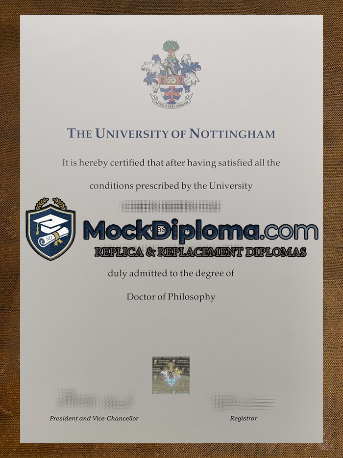 University of Nottingham degree