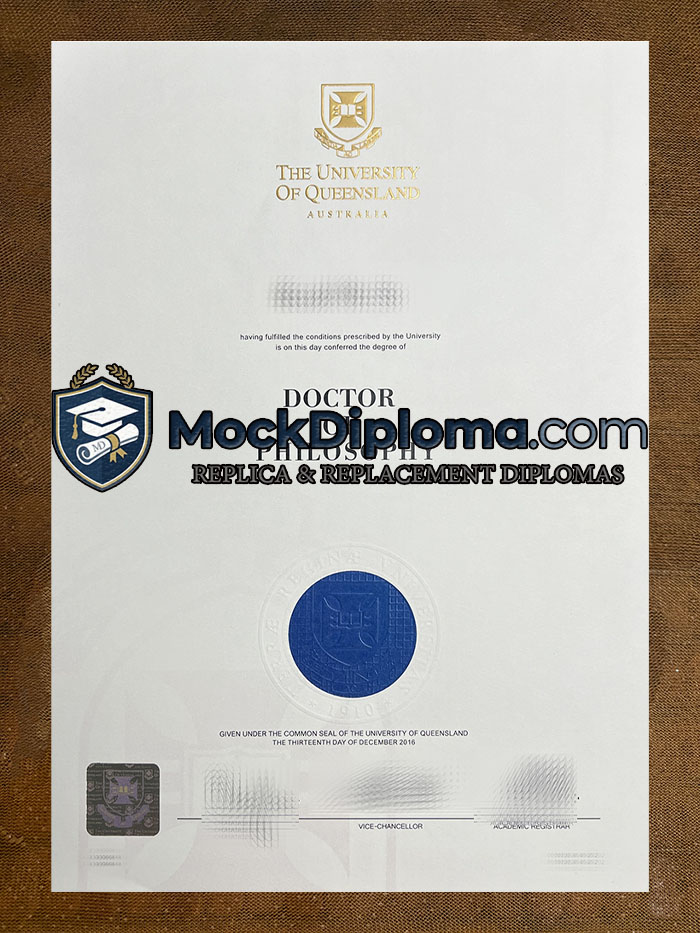 University of Queensland degree