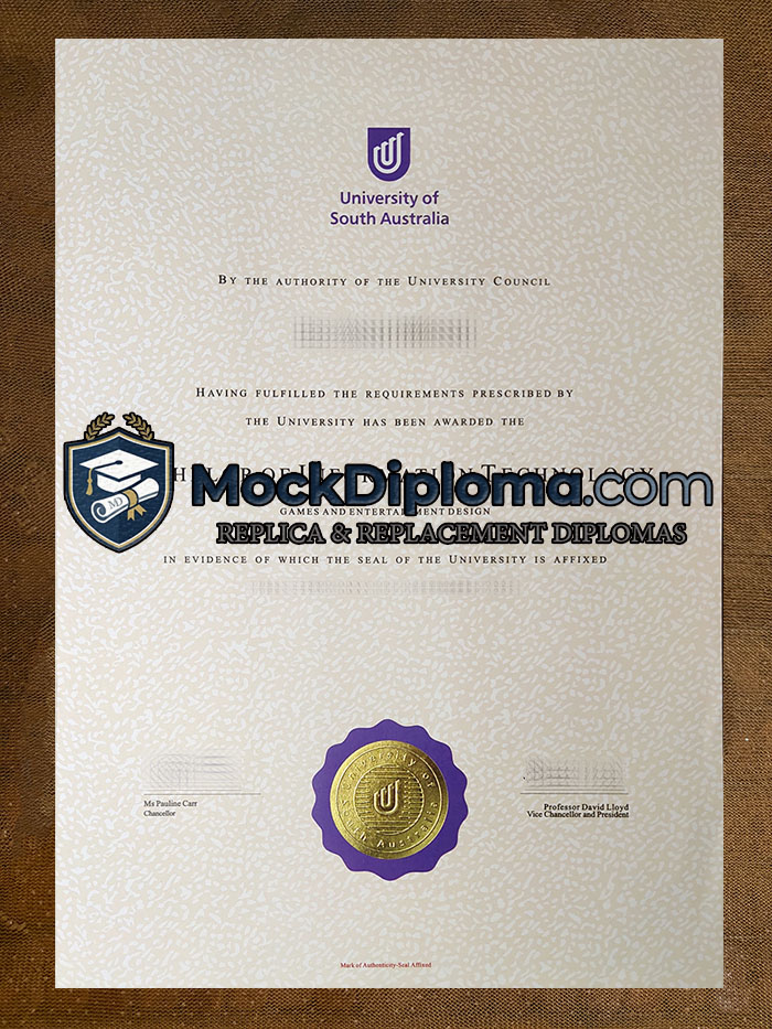 University of South Australia diploma