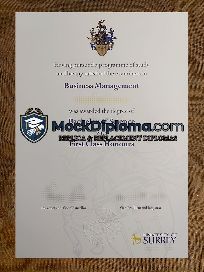 University of Surrey diploma