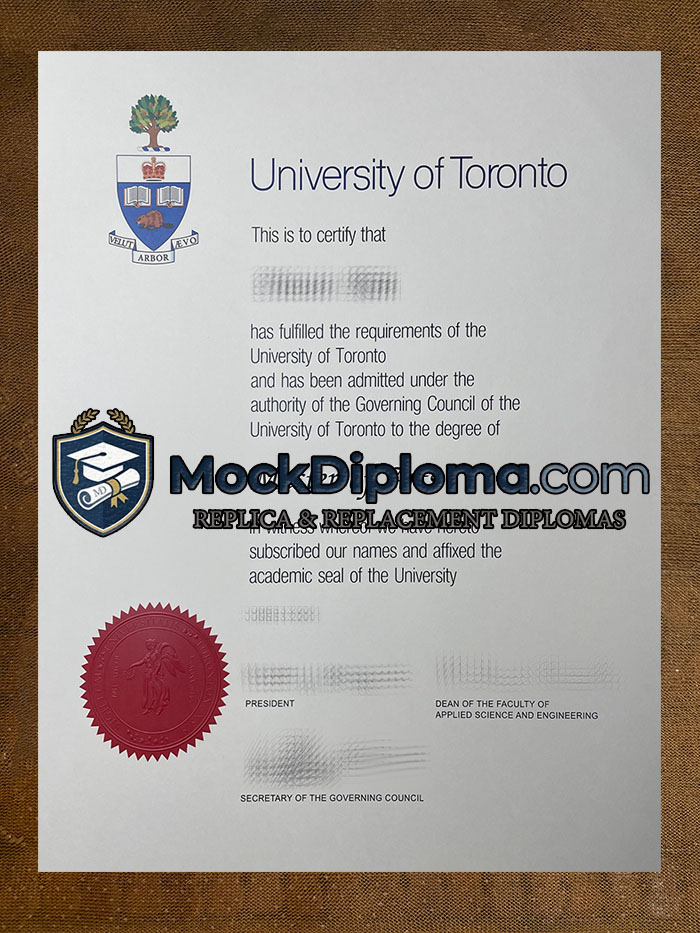 University of Toronto diploma