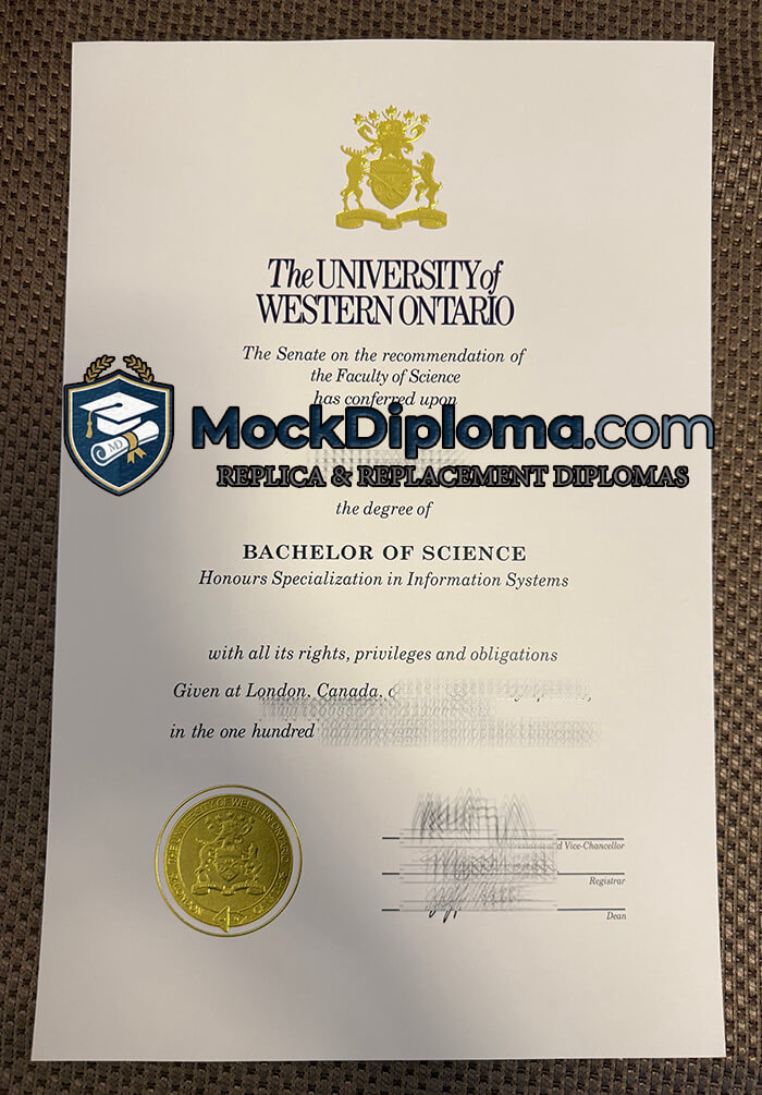 University of Western Ontario diploma