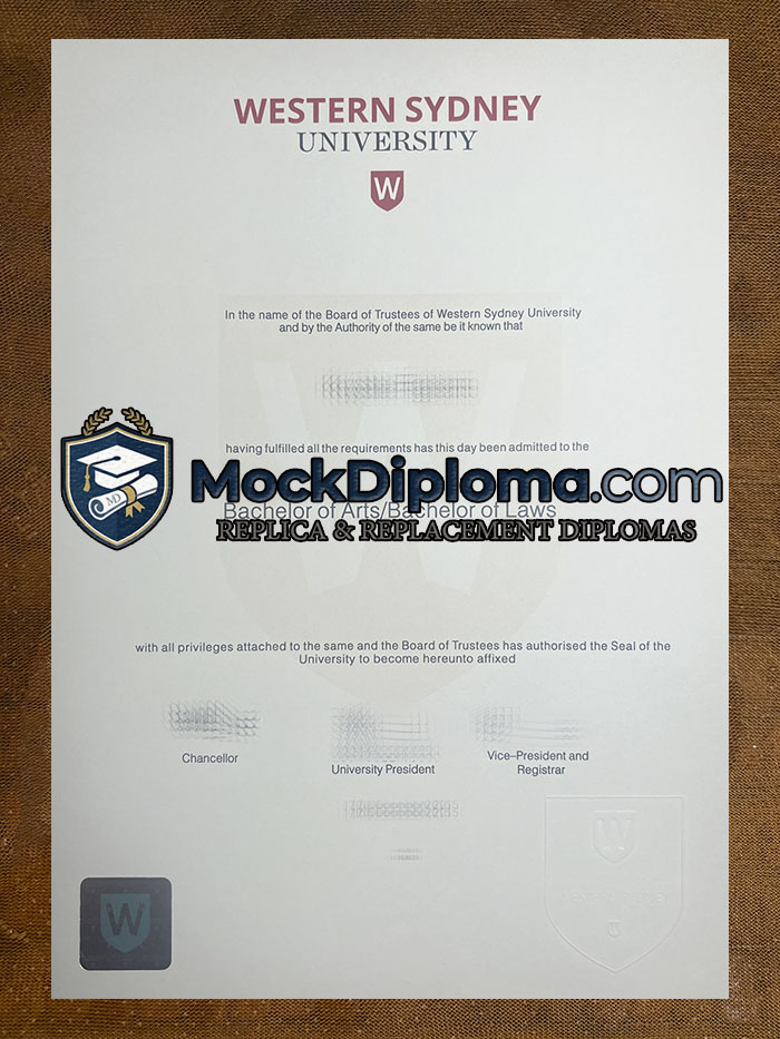 Western Sydney University degree