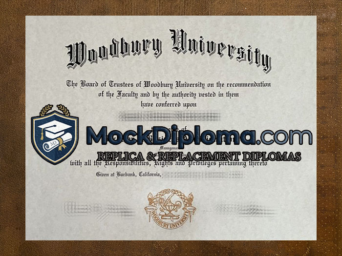 Woodbury University degree
