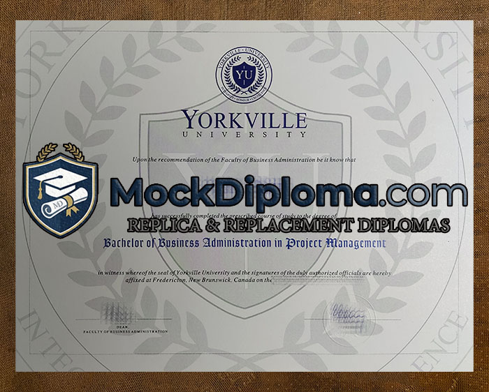 Yorkville University certificate