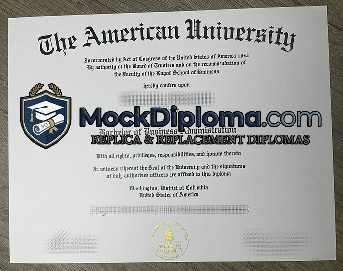 American University diploma