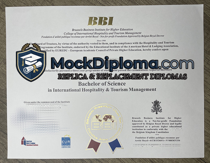 Brussels Business Institute diploma