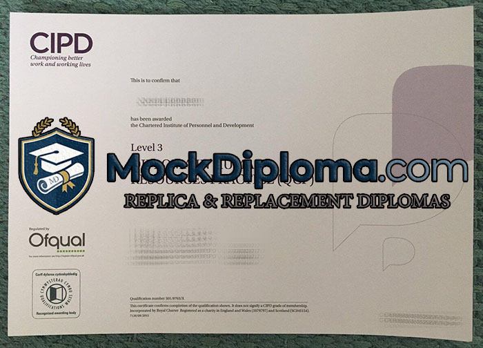 CIPD certificate