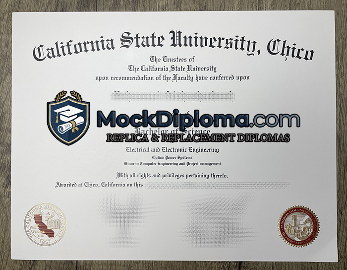 California State University Chico certificate