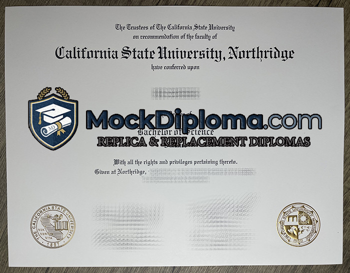 California State University, Northridge diploma