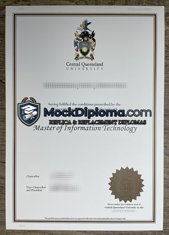 Central Queensland University diploma