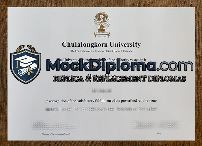 Chulalongkorn University diploma