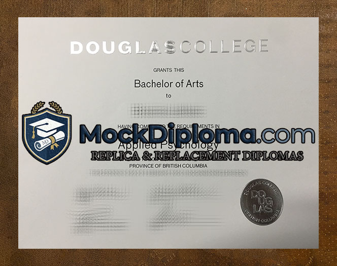 Douglas College certificate