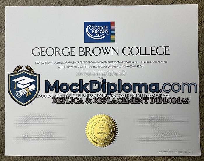 George Brown College diploma
