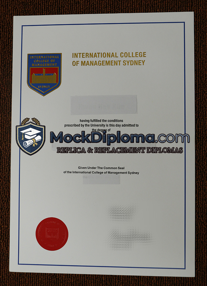 International College of Management sydney degree