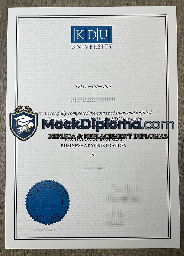 KDU University degree