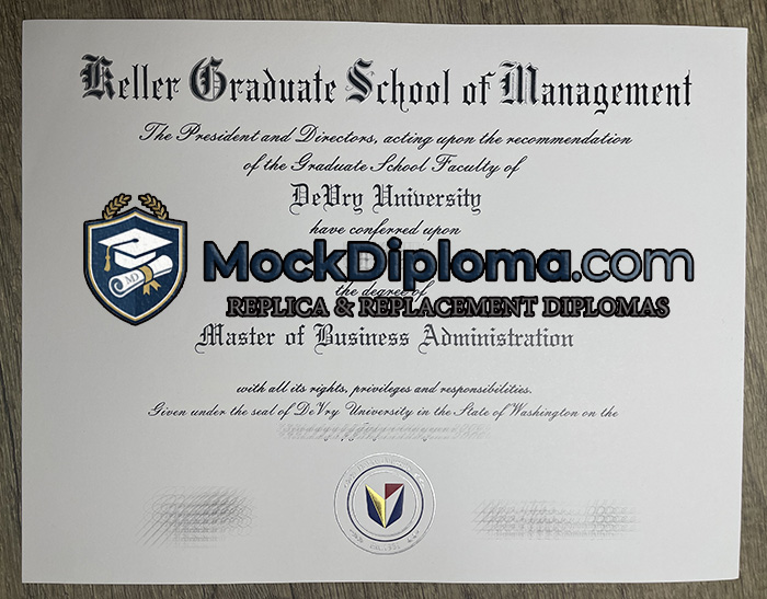 Keller Graduate School of Management degree