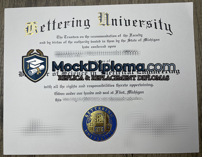 Kettering University diploma