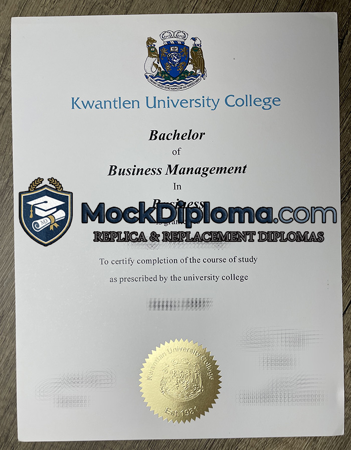 Kwantlen University College diploma