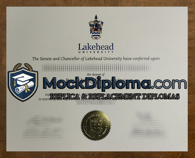 Lakehead University certificate