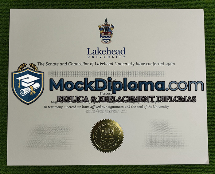 Lakehead University diploma