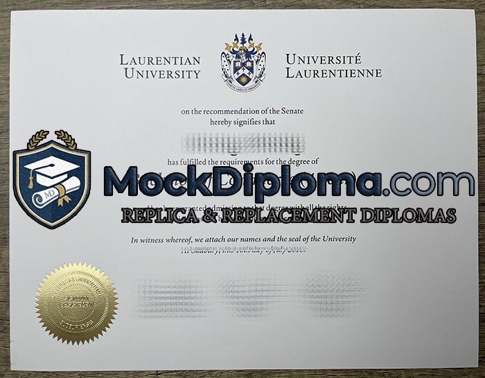 Laurentian University certificate