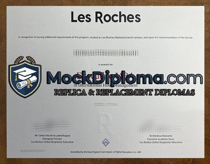 Les Roches certificate