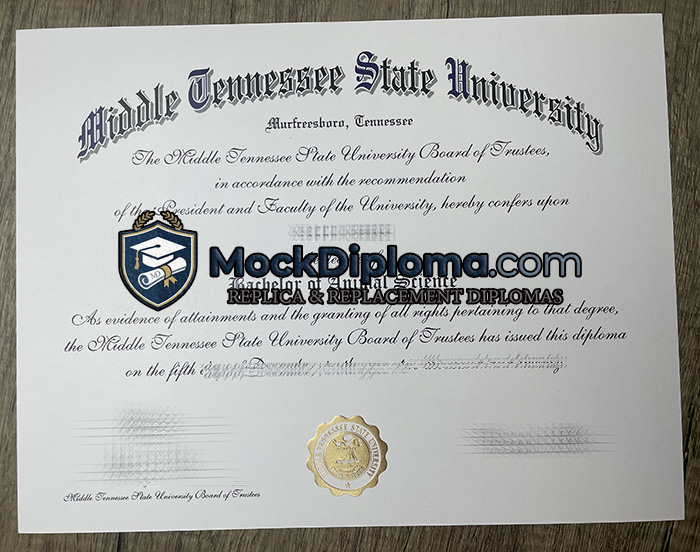 Middle Tennessee State University degree