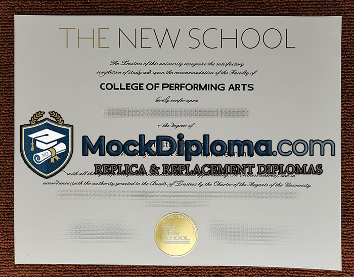 New School diploma