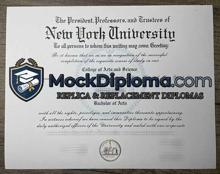 New York University diploma