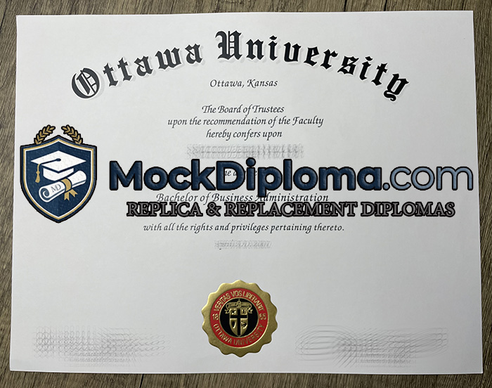 Ottawa University certificate